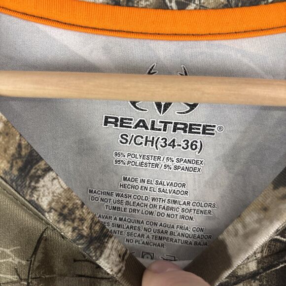 Realtree Edge Camo Camouflage Long Sleeve Polyester Spandex Shirt Size Small - Picture 4 of 6